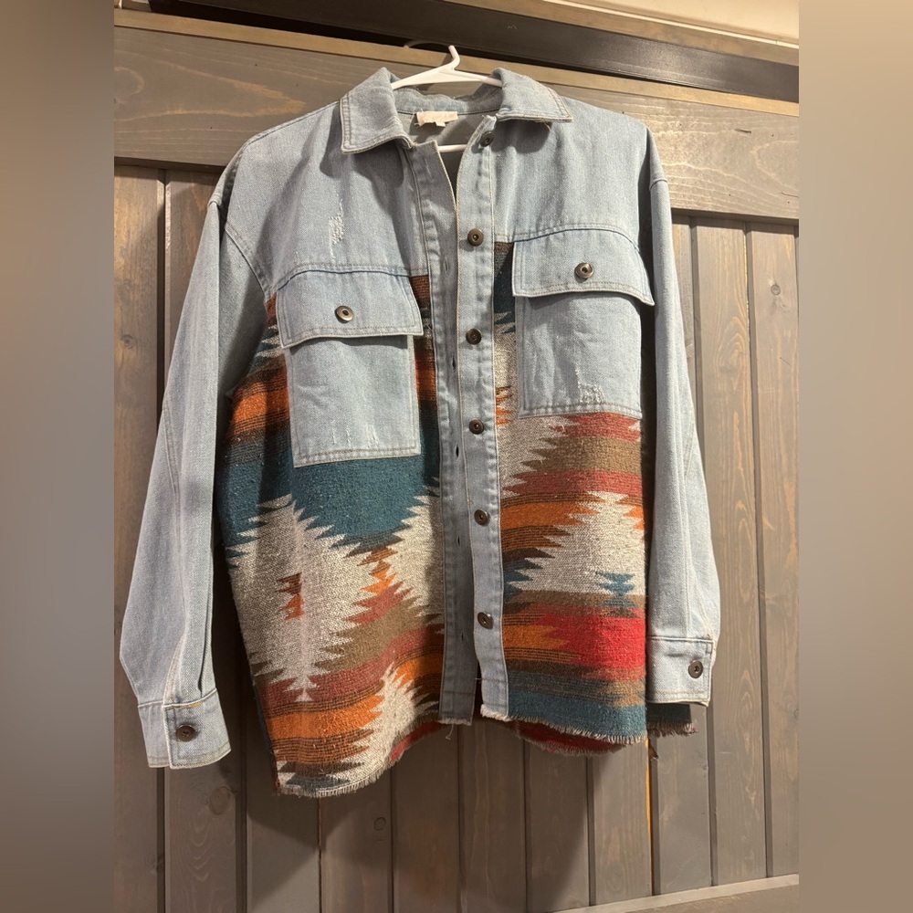 Aztec Denim Jacket